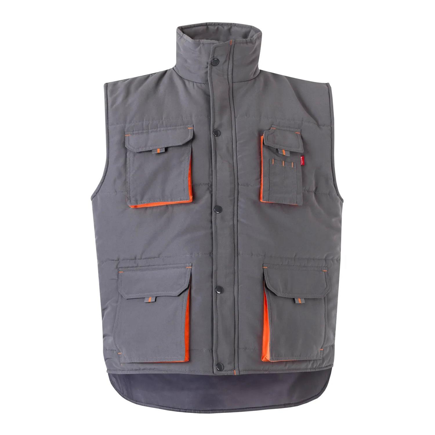 Gilet trapuntato bicolore da Lavoro Multitasche Velilla 205902