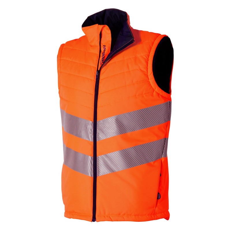 Gilet trapuntato da Lavoro Alta Visibilit� Multitasche Molinel Luklight 0516.9999.065