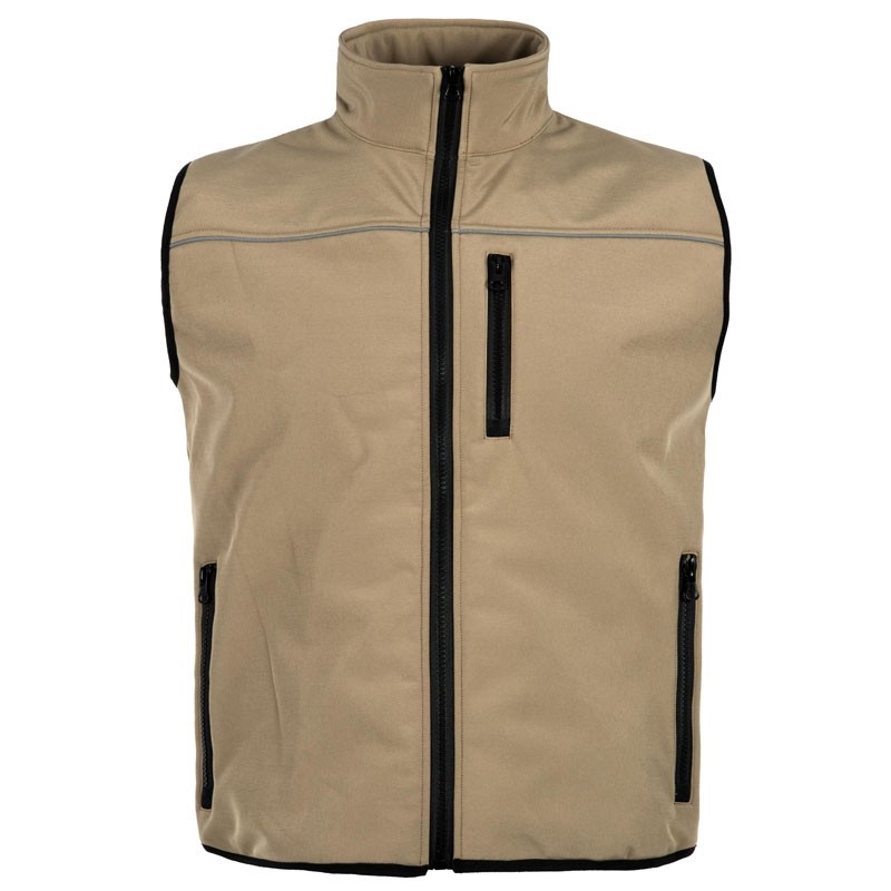 Gilet Workshell invernale multitasche con dettagli riflettenti - Workteam