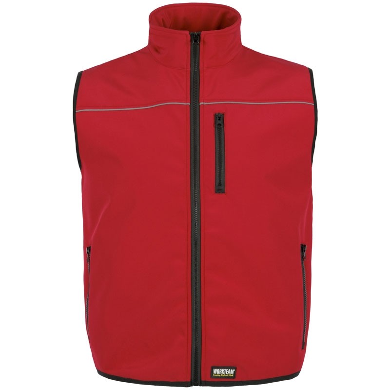 Gilet Workshell invernale multitasche con dettagli riflettenti - Workteam