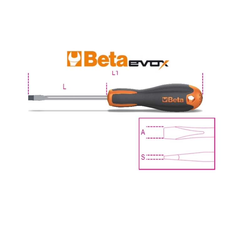 Giravite Beta 1201E Evox cromato punta nera