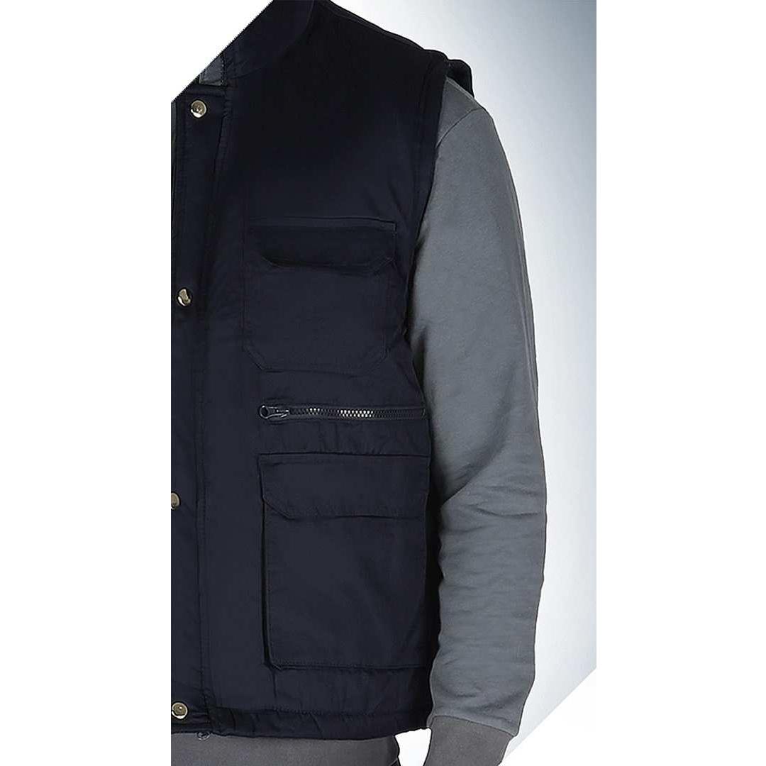 Giubbino da Lavoro Multitasche Maniche Staccabili con Zip Invernale 279BN