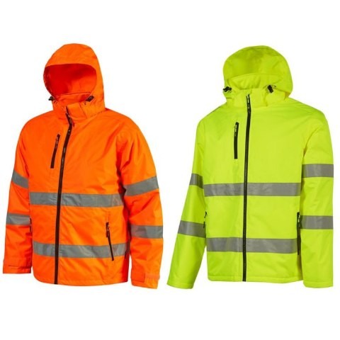 Giubbotto da Lavoro Alta Visibilit� Antipioggia Multitasche 5 in 1 U-Power Kaia HL375