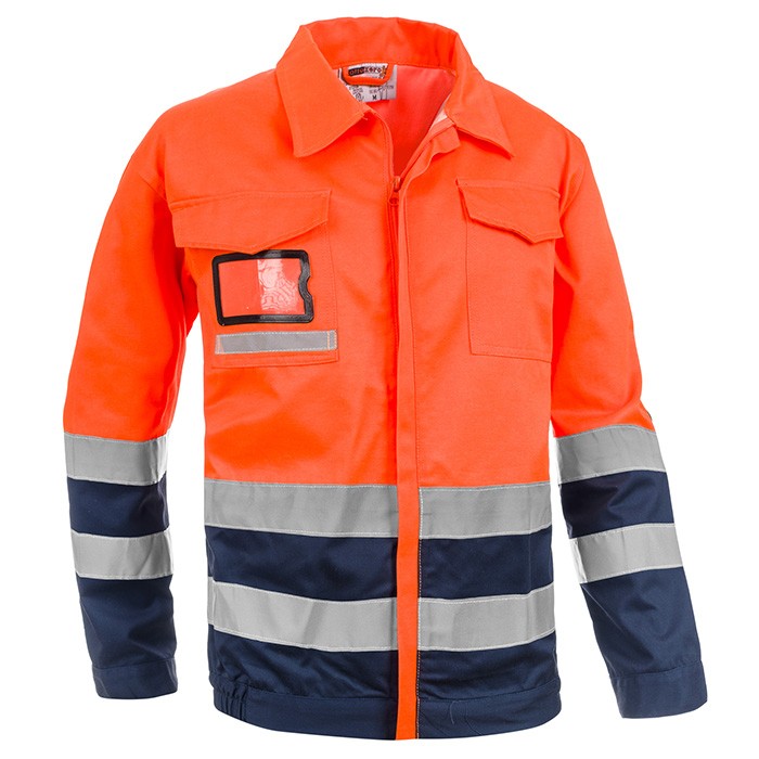 Giubbotto da Lavoro Alta Visibilit� Multitasche Bicolore Sottozero Giubbino Bicolore H.V. 2720