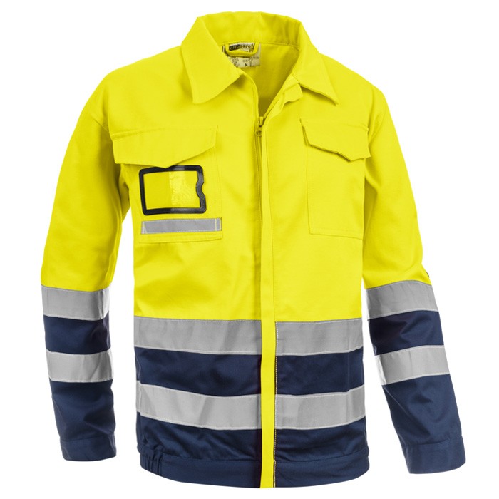 Giubbotto da Lavoro Alta Visibilit� Multitasche Bicolore Sottozero Giubbino Bicolore H.V. 2720