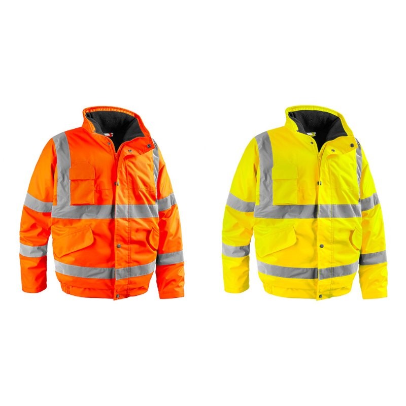 Giubbotto da Lavoro Alta Visibilit� Multitasche Impermeabile Sottozero Motorway 2407