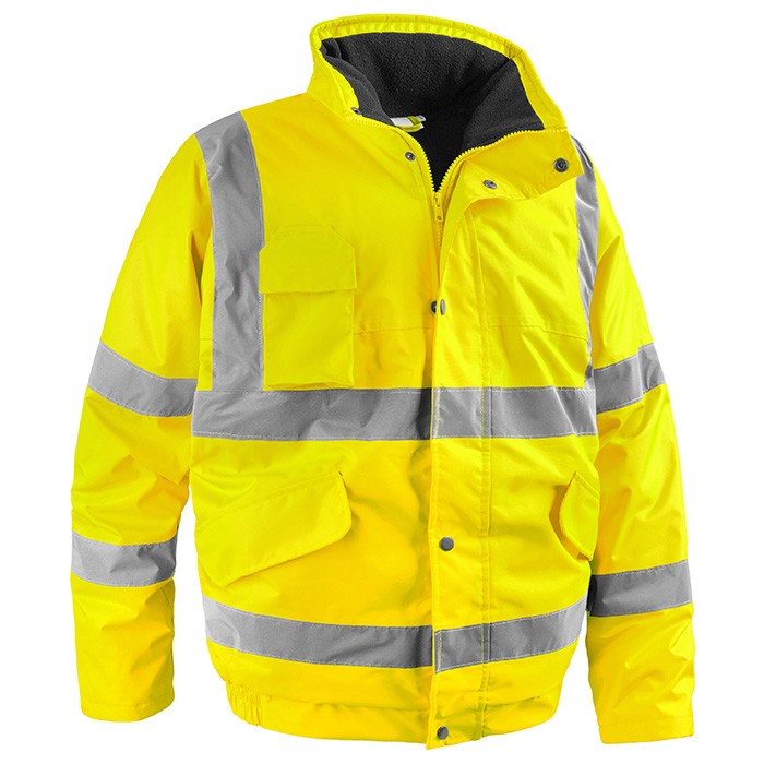 Giubbotto da Lavoro Alta Visibilit� Multitasche Impermeabile Sottozero Motorway 2407