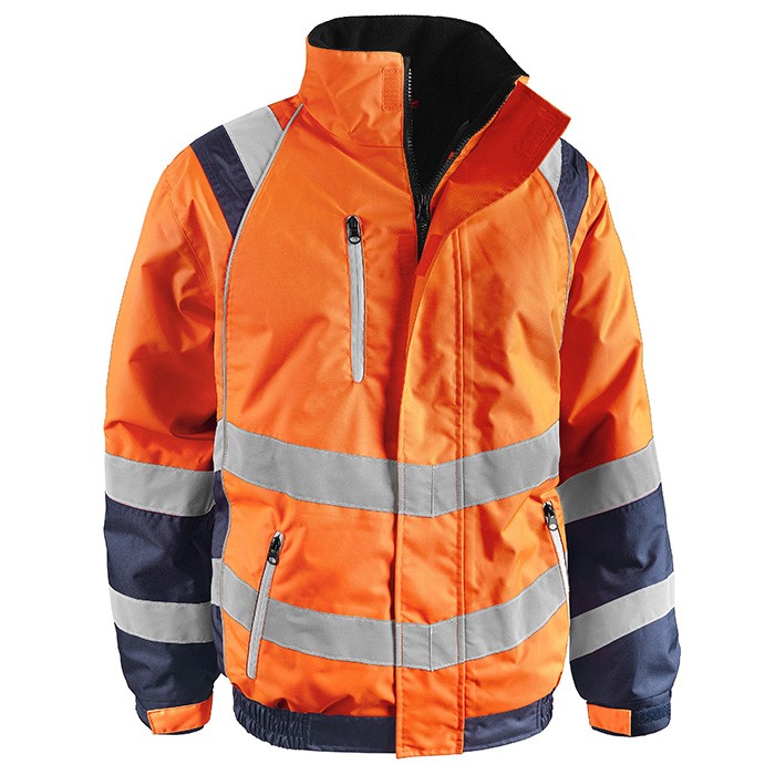 Giubbotto da Lavoro Alta Visibilit� Multitasche Impermeabile Sottozero Spotlight 2355