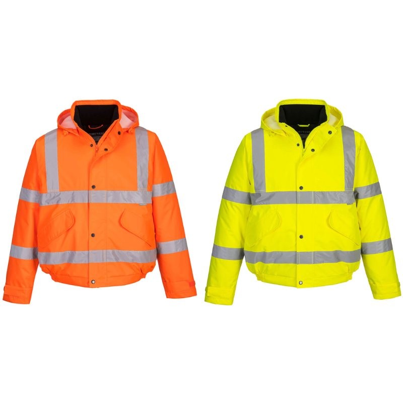 Giubbotto da Lavoro Alta Visibilit� Multitasche Impermeabile Stretch Portwest S463