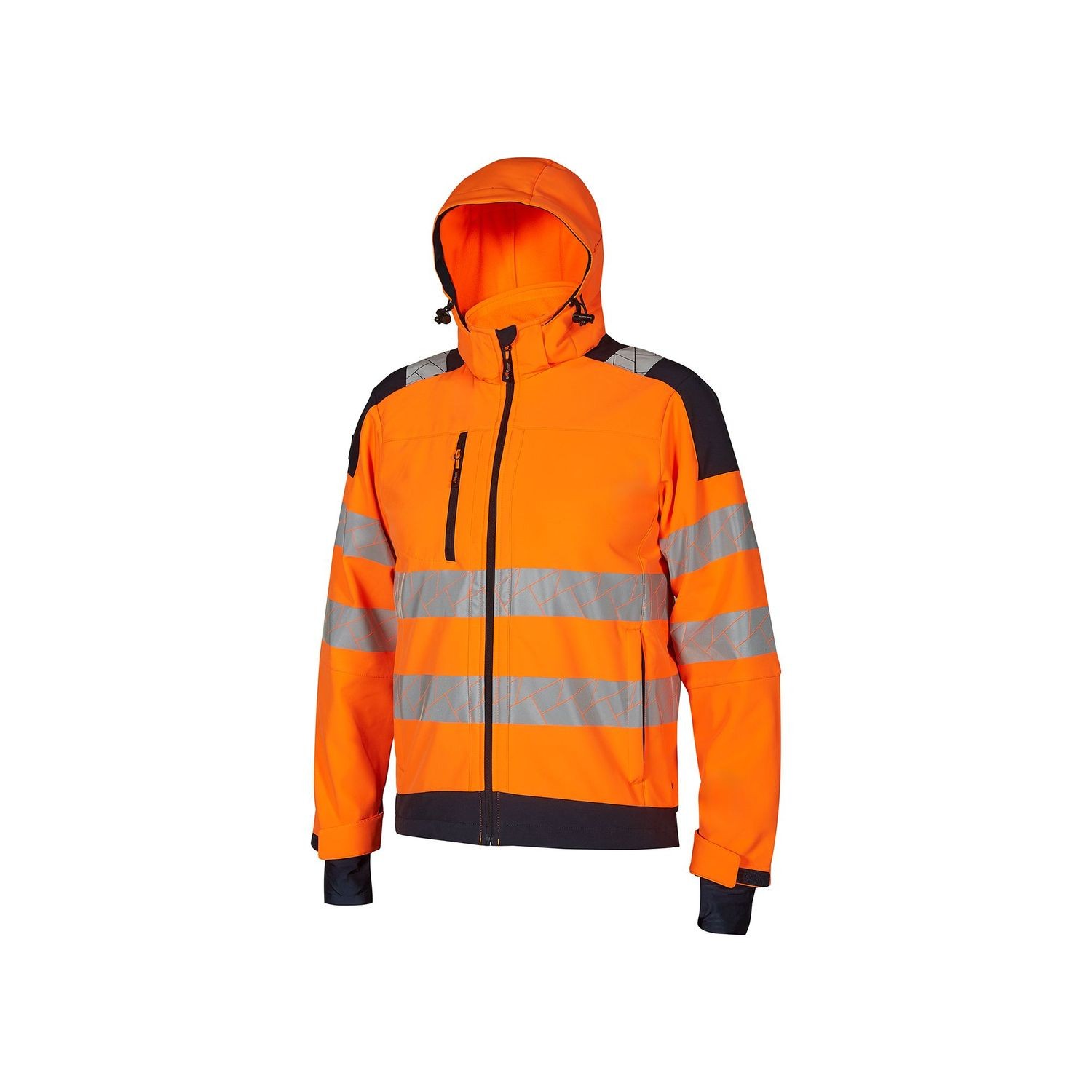 Giubbotto da Lavoro Alta Visibilit� Multitasche Softshell Stretch U-Power Wonder HL384