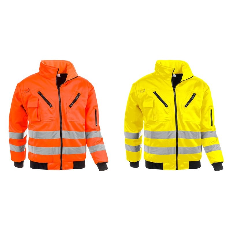 Giubbotto da Lavoro Alta Visibilit� Multitasche Sottozero Nuovo Cantoniere 2380