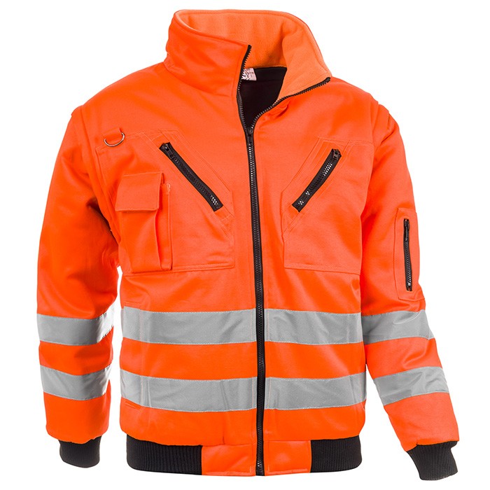 Giubbotto da Lavoro Alta Visibilit� Multitasche Sottozero Nuovo Cantoniere 2380