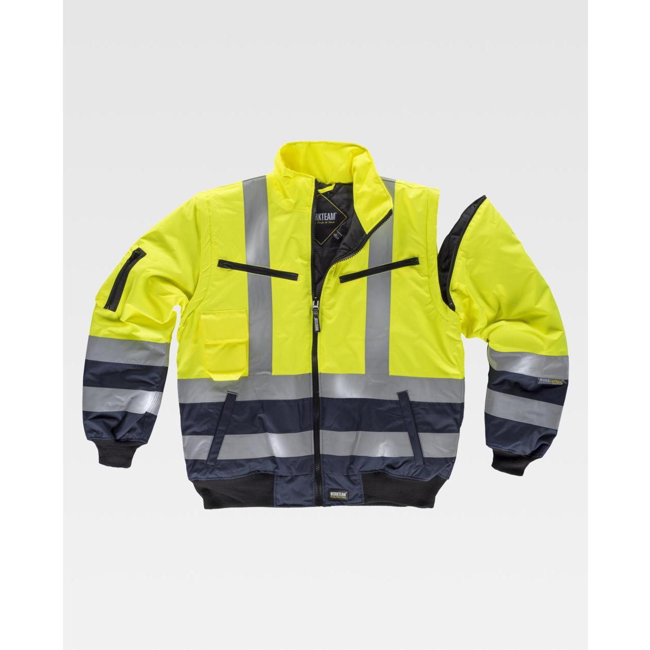 Giubbotto da Lavoro Bicolore Alta Visibilit� C3730 - Workteam