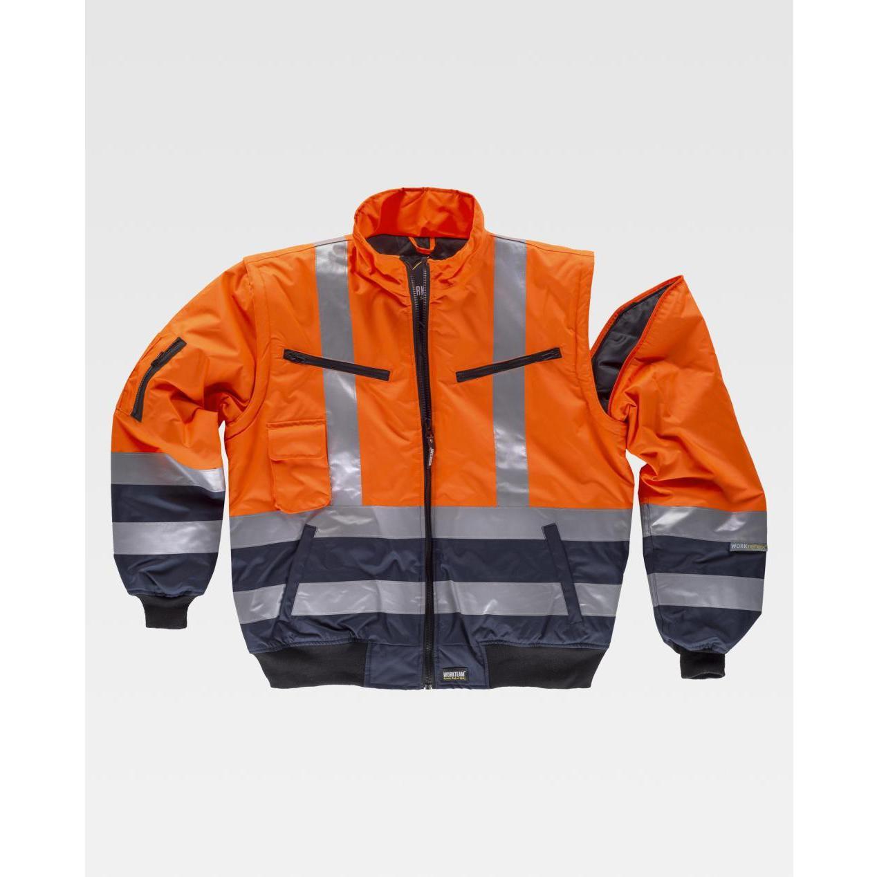 Giubbotto da Lavoro Bicolore Alta Visibilit� C3730 - Workteam