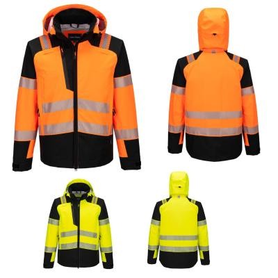Giubbotto da Lavoro Portwest Alta Visibilit� T166 PW3 Hi-Vis Multitasche Impermeabile Stretch