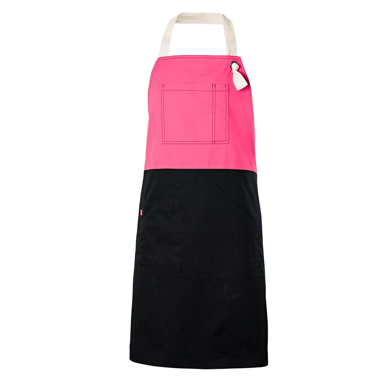 Grembiule bicolore con Pettorina da Lavoro Multitasche Velilla 404210B
