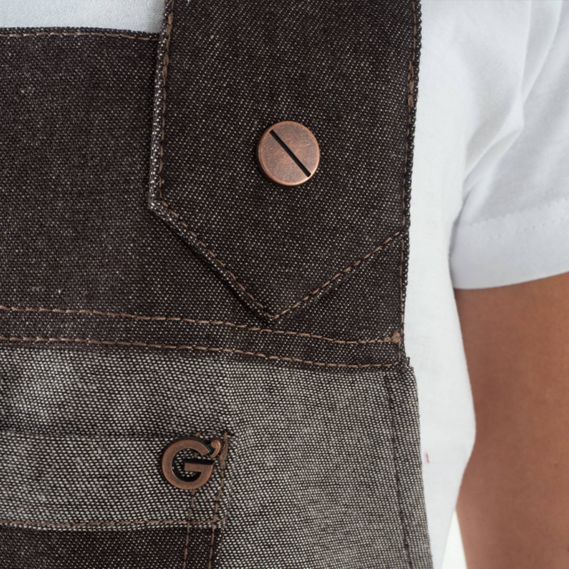 Grembiule da Lavoro 100% Cotone Multitasche Giblor's Luna Lady 22P01H069