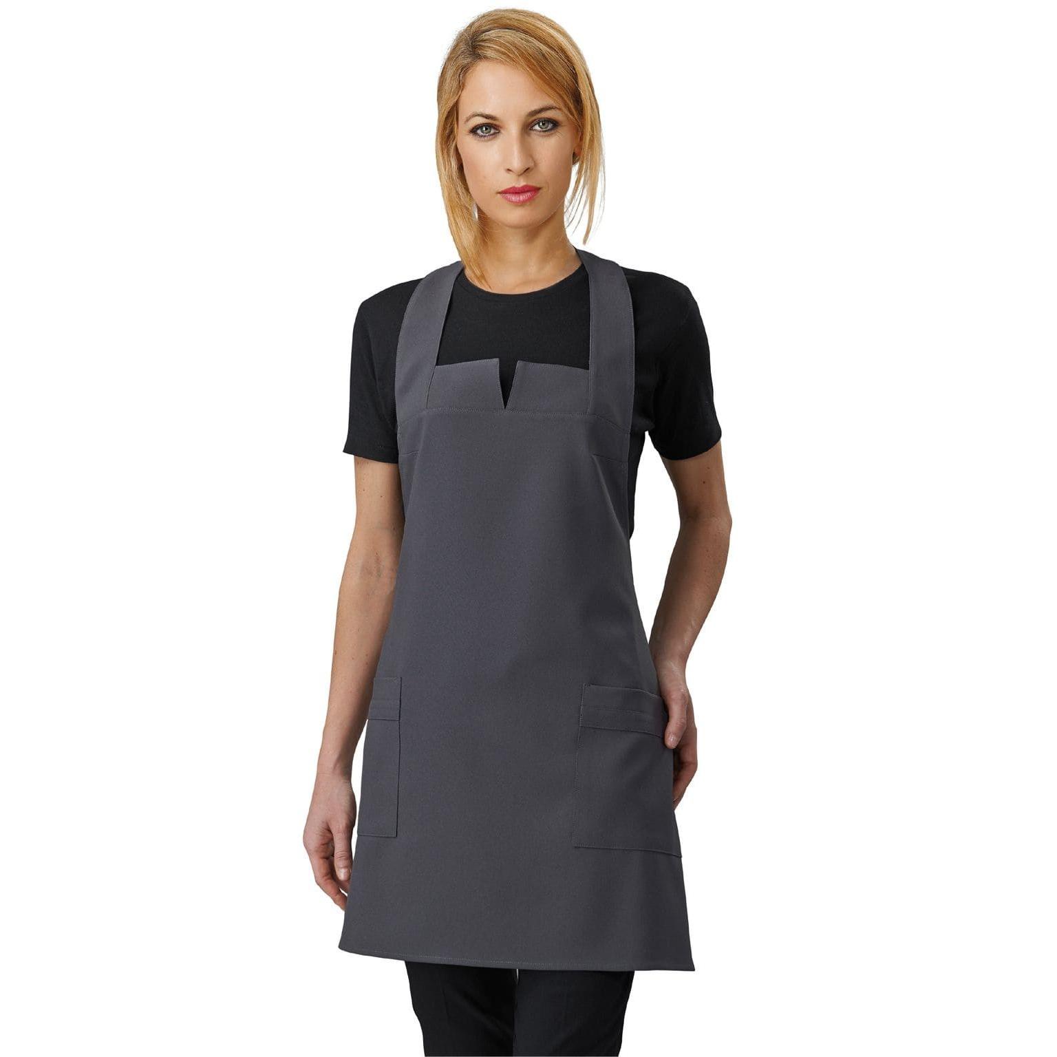 Grembiule donna con pettorina Aurora Horeca Siggi ad altezza ginocchio - 28PZ0345/00-0111