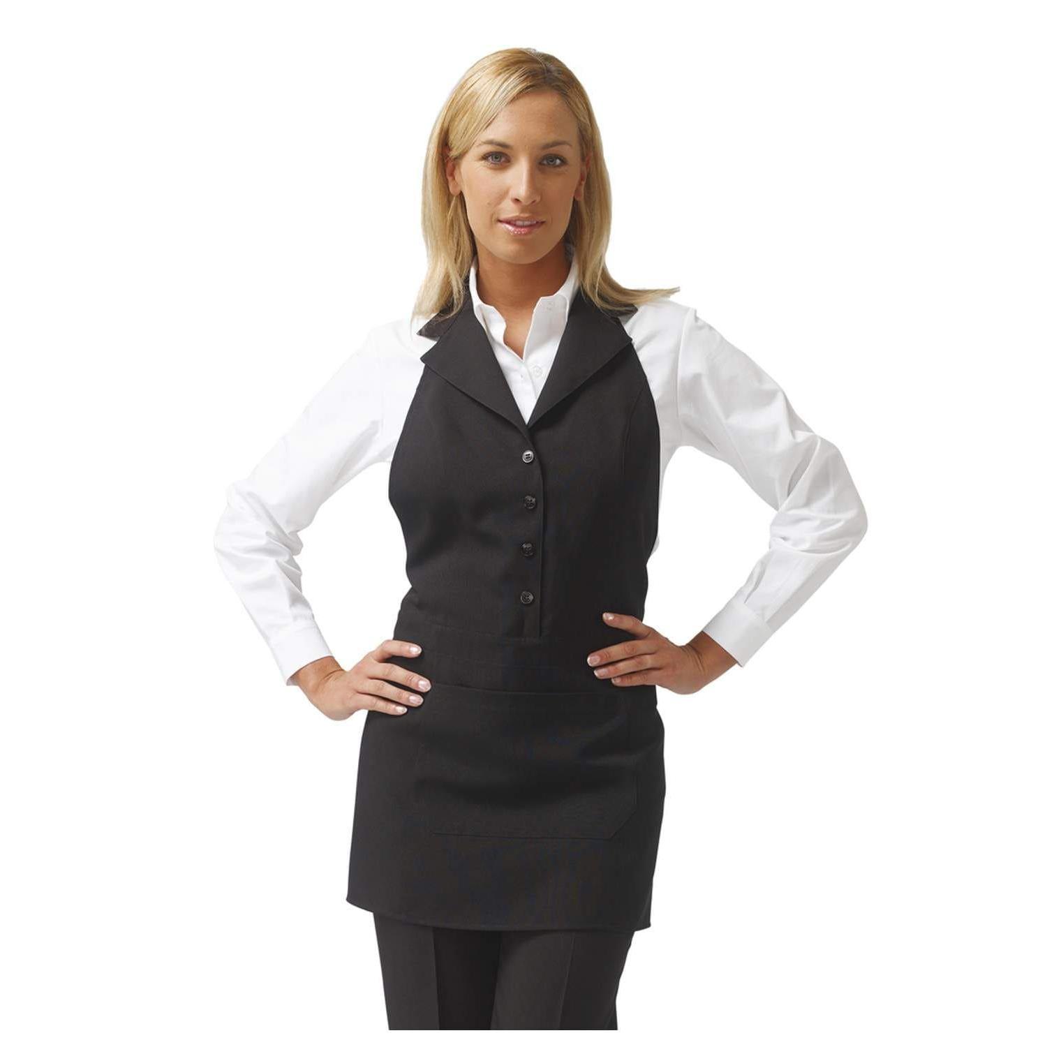 Grembiule donna con pettorina Nadia Horeca Siggi antimacchia e ingualcibile - 28PZ0233/00-9001