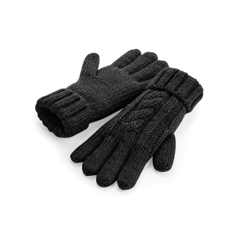 Guanti Cable Knit Melange Gloves Beechfield - B497