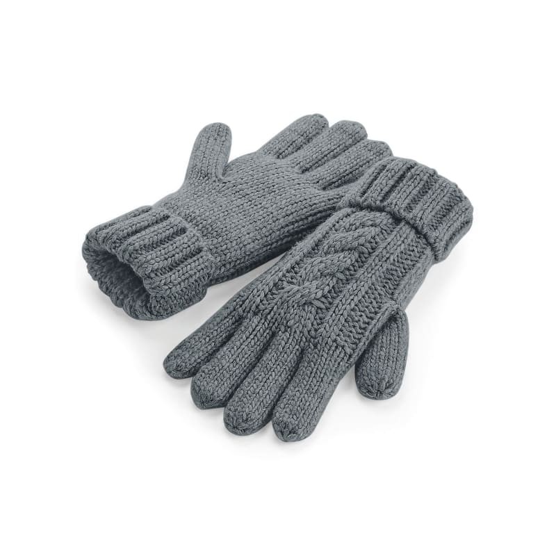 Guanti Cable Knit Melange Gloves Beechfield - B497