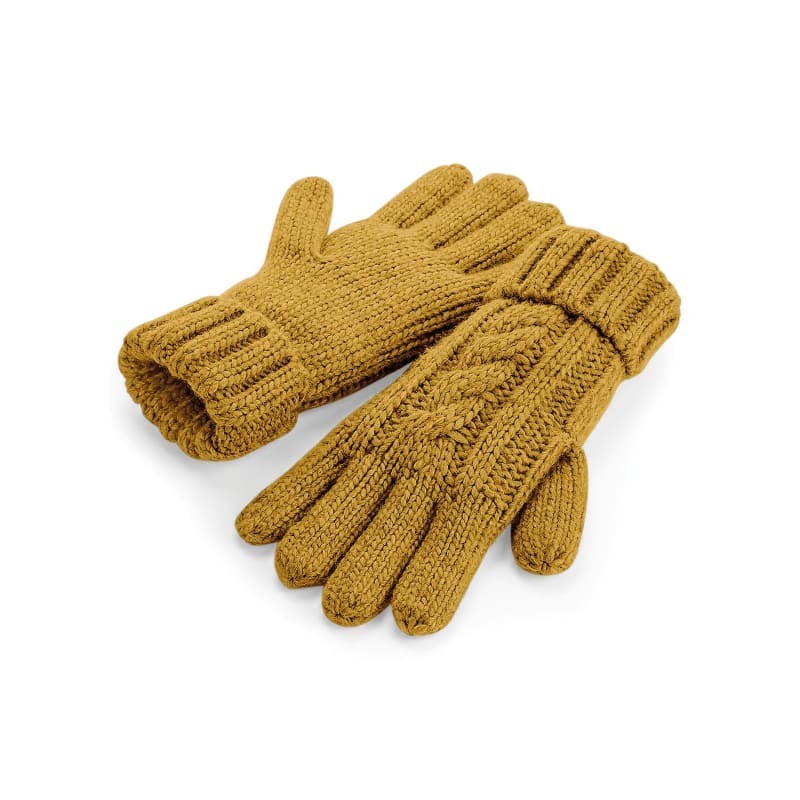 Guanti Cable Knit Melange Gloves Beechfield - B497