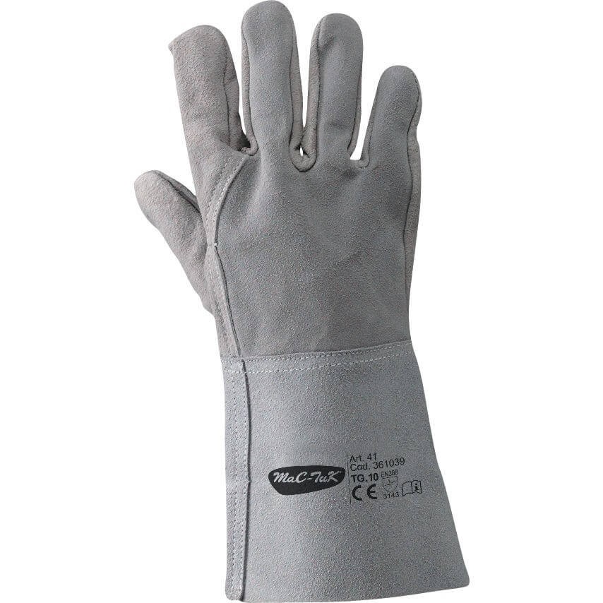 Guanti da lavoro in Pelle crosta di Groppone , manichetta 14 cm - ART. 41