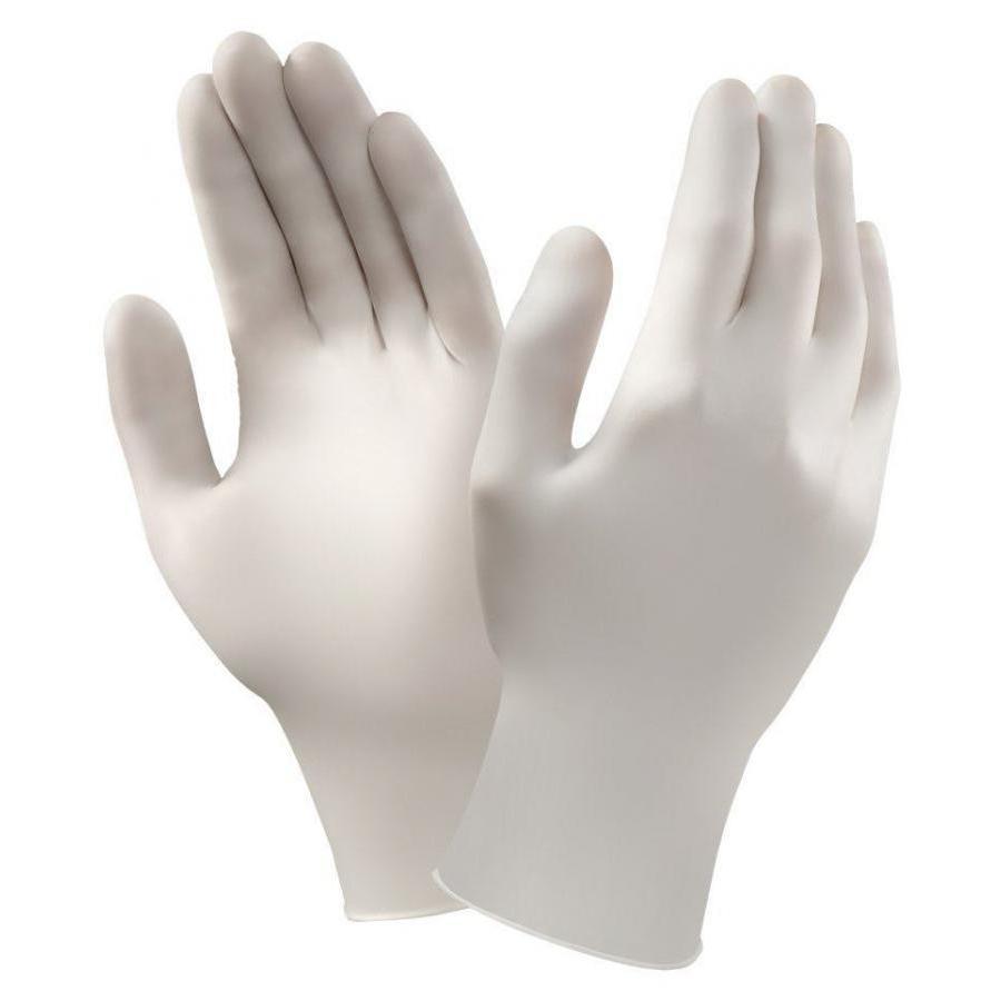 Guanti in lattice Bianco senza talco polvere EKO PLus di Qualit� Ultra TOP - 100 Pezzi