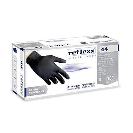 Guanti in lattice nero senza polvere - Reflexx 44