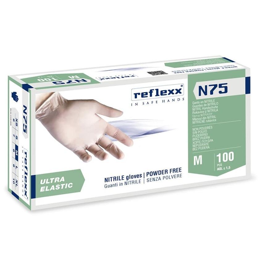 Guanti in Nitrile Reflexx N75 senza polvere