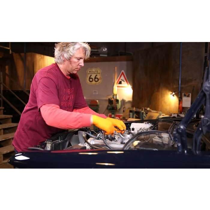 Guanti Monouso in Nitrile senza polvere Arancione - GREASE MONKEY