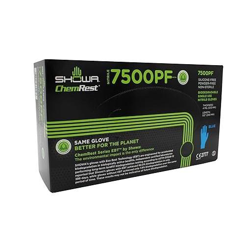 Guanti Showa in Nitrile Dispensador SH7500PF - 100 Pezzi