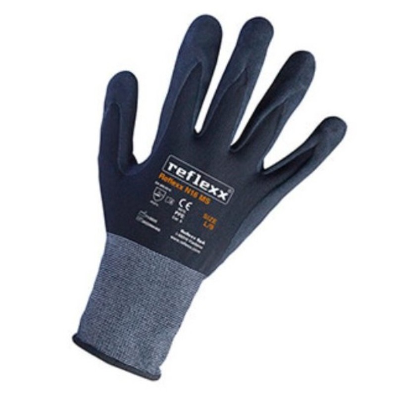 Guanti Supportati in Nitrile MicroSandy Reflexx N16 MS