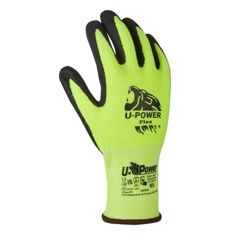 Guanti U-Power Flex Verde fluo-nero UG00005