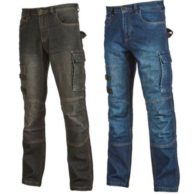 Jeans da Lavoro Multitasche Stretch U-Power Pepper ST391