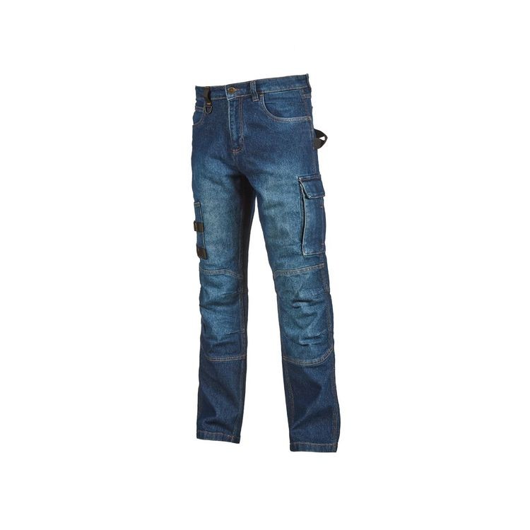 Jeans da Lavoro Multitasche Stretch U-Power Pepper ST391