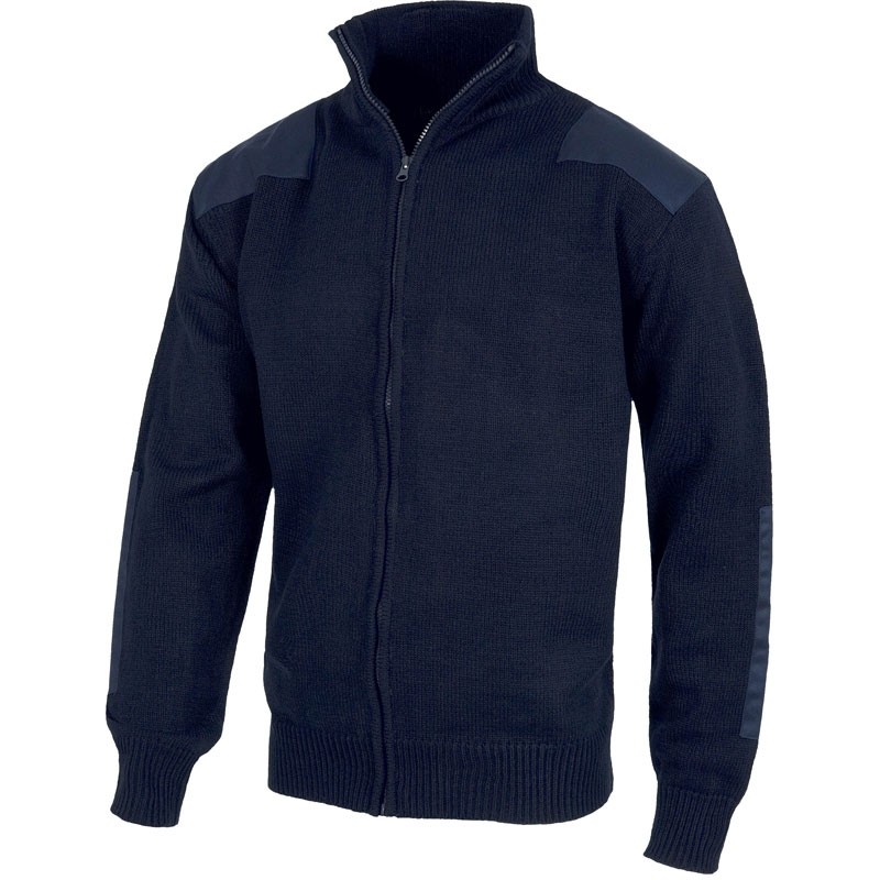 Maglione a collo alto chiusura intera in nylon - Workteam