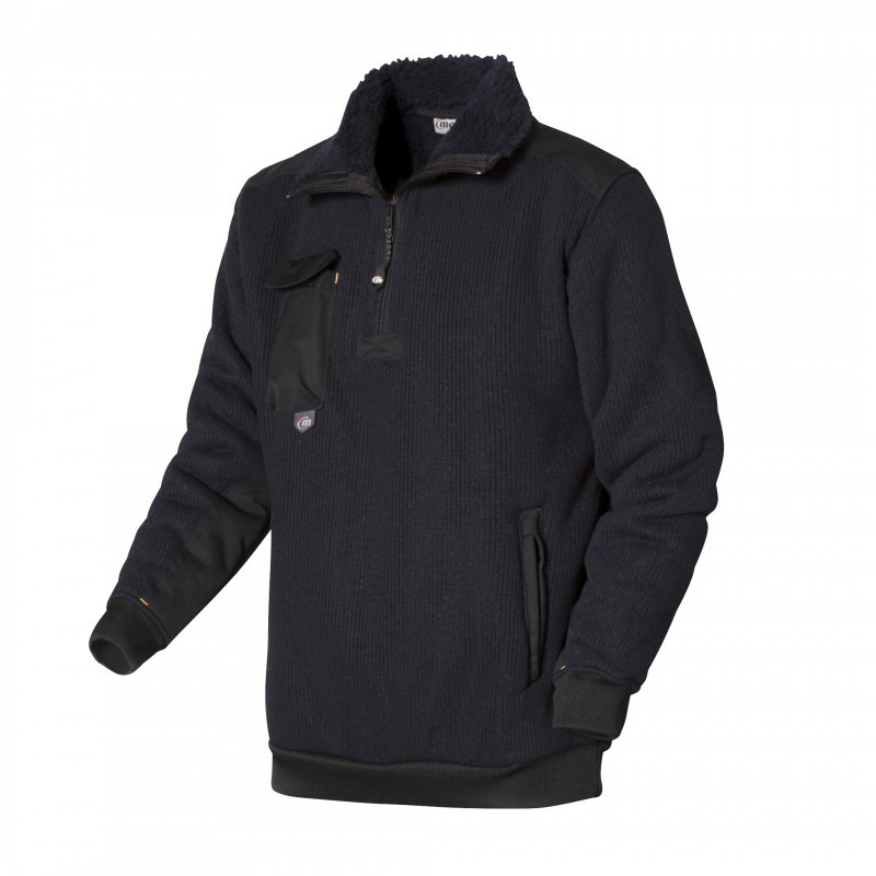 Maglione zip corta da Lavoro Multitasche Molinel New Scandik 1703.6095.026