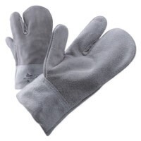 Manopola da lavoro in Pelle Crosta di Groppone 3 DITA - 110