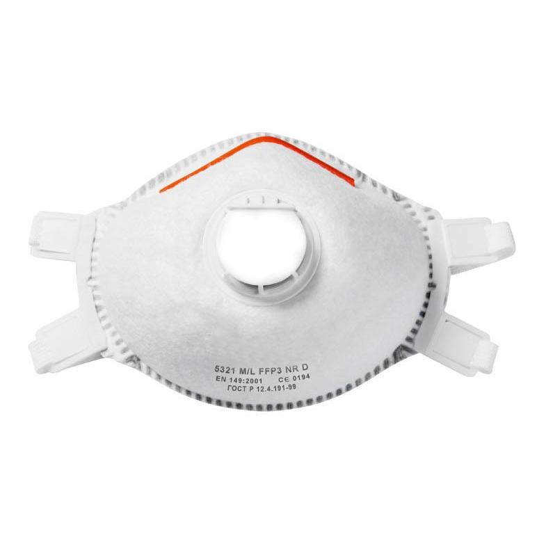 Mascherina con valvola Monouso CE a conchiglia