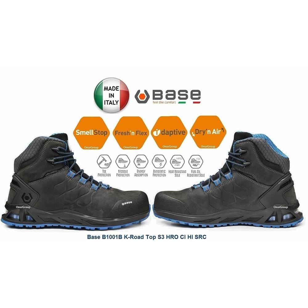 OUTLET - Scarpe Antinfortunistiche BASE K-Road TOP S3 HRO HI CI SRC Alte invernali Impermeabili antiscivolo 2 - B1001B
