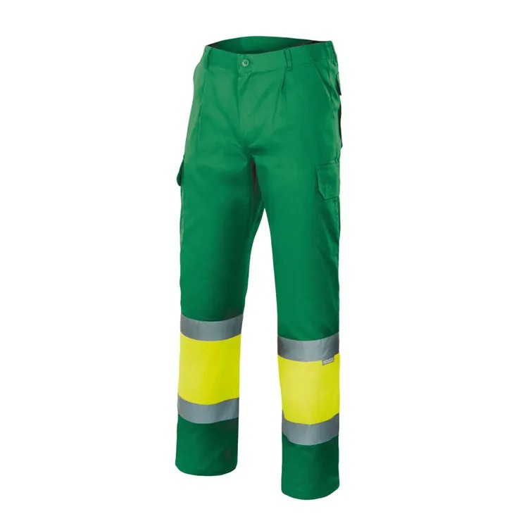Pantalone bicolore da Lavoro Alta Visibilit� Multitasche Velilla 157