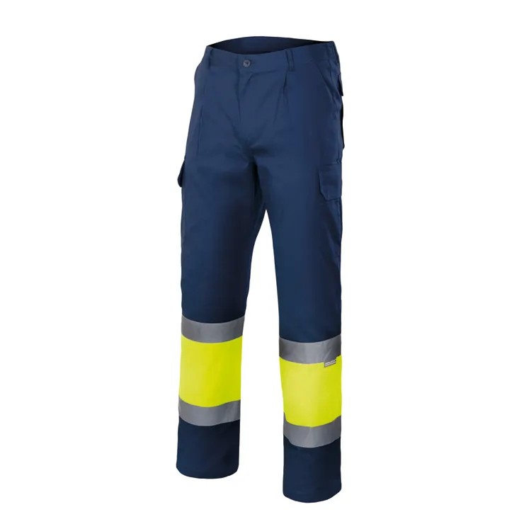 Pantalone bicolore da Lavoro Alta Visibilit� Multitasche Velilla 157