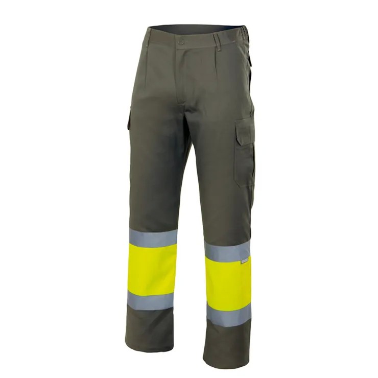 Pantalone bicolore da Lavoro Alta Visibilit� Multitasche Velilla 157