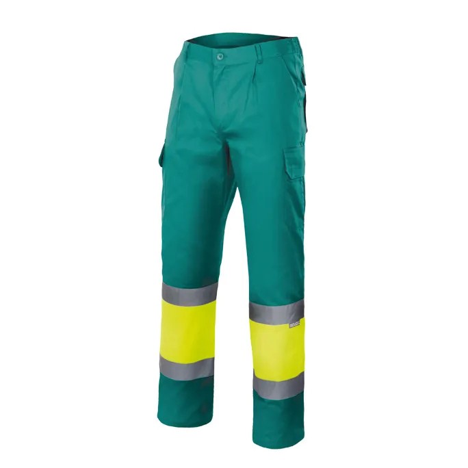 Pantalone bicolore foderato da Lavoro Alta Visibilit� Multitasche Velilla 156