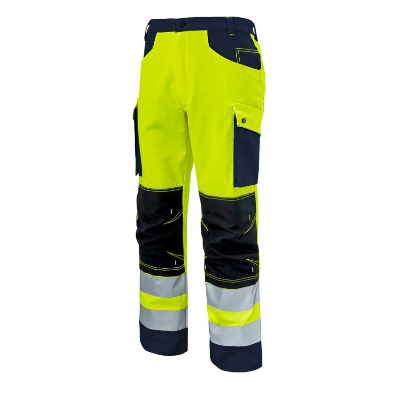 Pantalone con ginocchiere da Lavoro Alta Visibilit� Multitasche Molinel Roady 12ROPNPGJF/MA