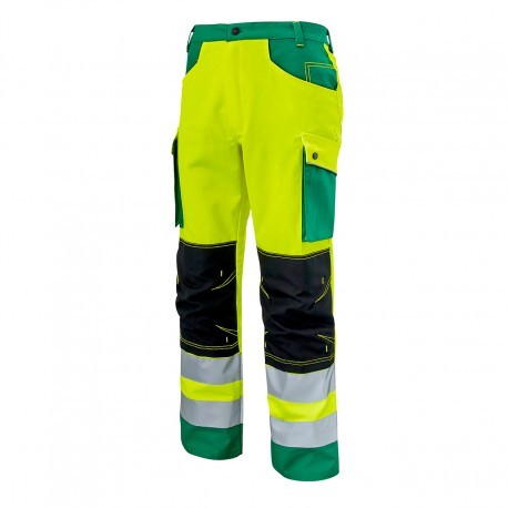Pantalone con ginocchiere da Lavoro Alta Visibilit� Multitasche Molinel Roady 12ROPNPGJF/MA