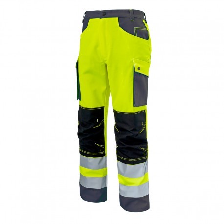 Pantalone con ginocchiere da Lavoro Alta Visibilit� Multitasche Molinel Roady 12ROPNPGJF/MA