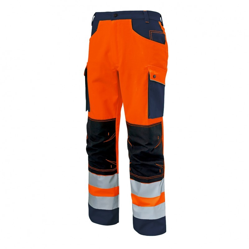 Pantalone con ginocchiere da Lavoro Alta Visibilit� Multitasche Molinel Roady 12ROPNPGJF/MA