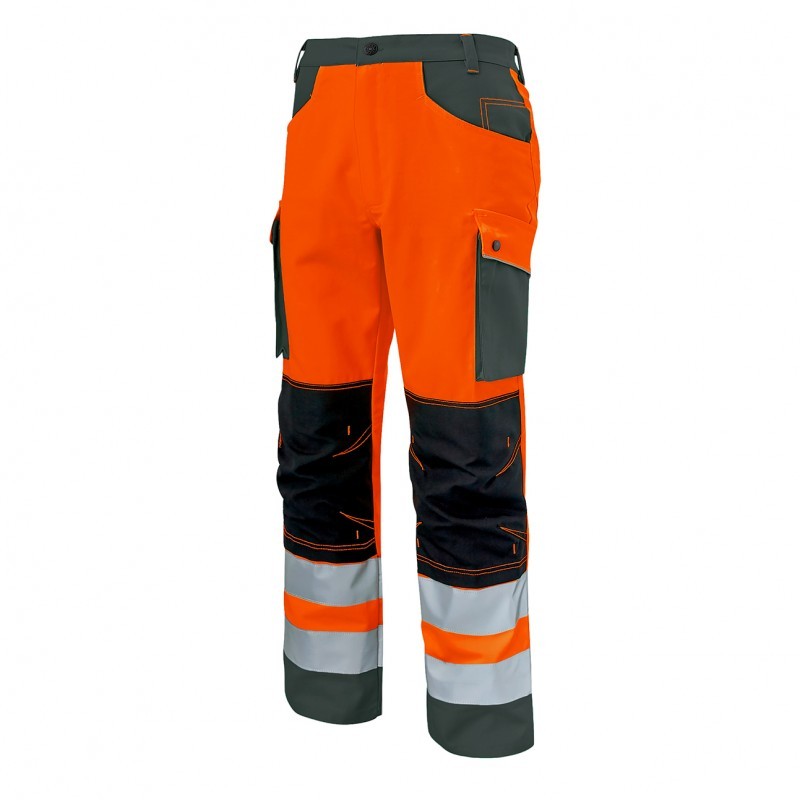 Pantalone con ginocchiere da Lavoro Alta Visibilit� Multitasche Molinel Roady 12ROPNPGJF/MA